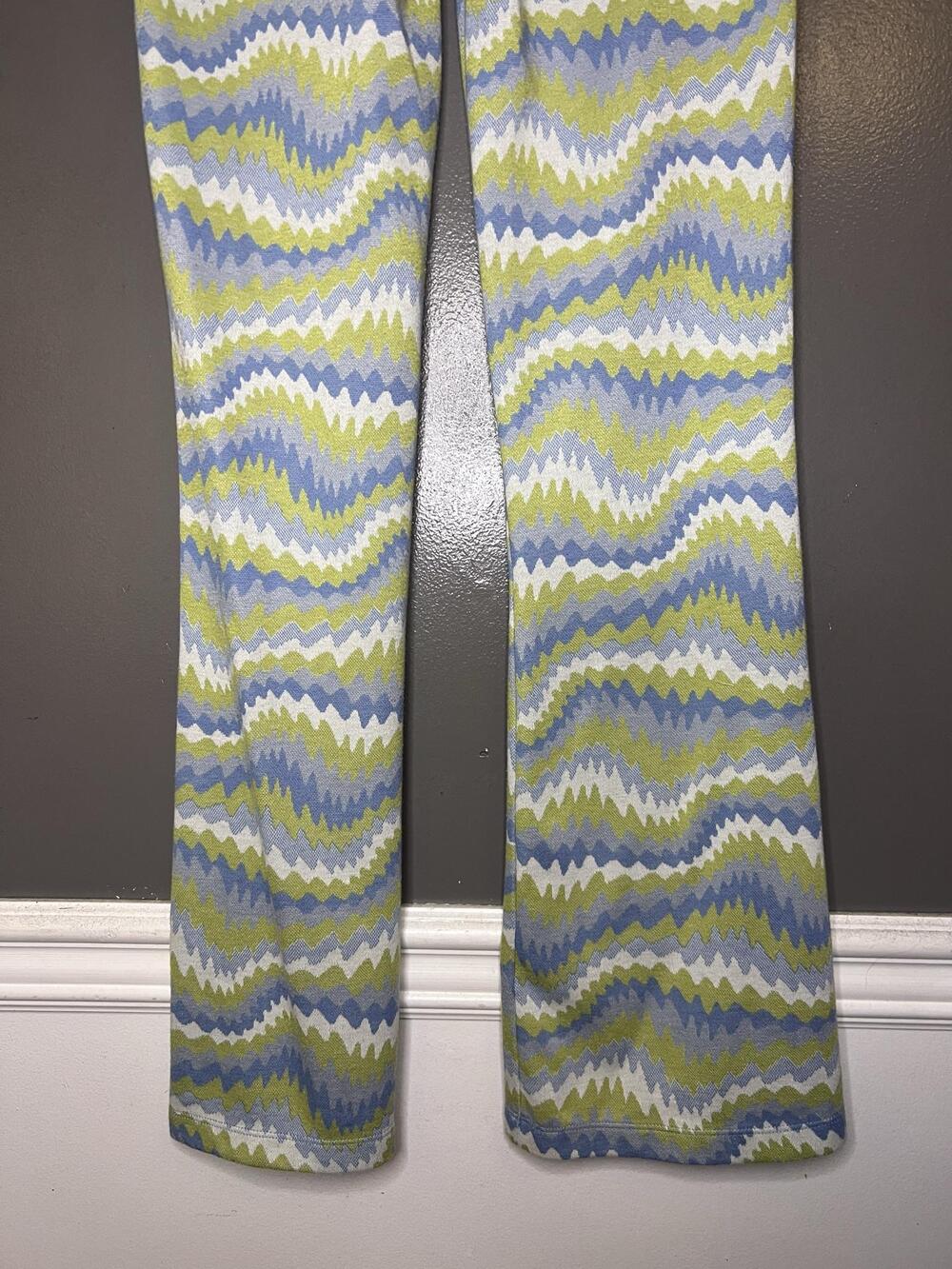 Urban Outfitters Pants Womens Small Multicolor Knit Flare Leg Geometric Stretch - Picture 6 of 9